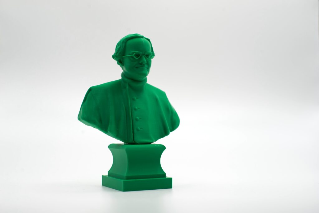 3D Tištěná busta Johanna Gregora Mendela