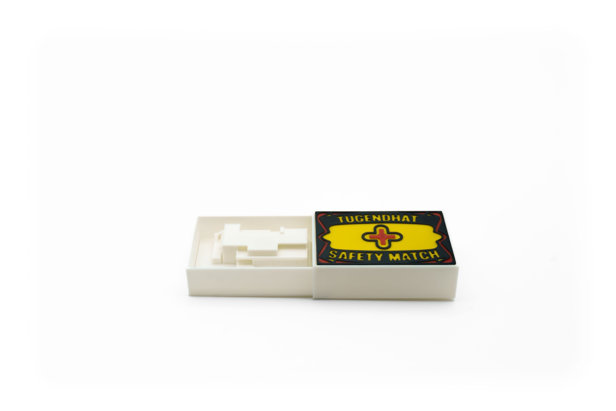 SAFETY MATCH – Vila Tugendhat v krabičce – 3D tištěný suvenýr z Brna
